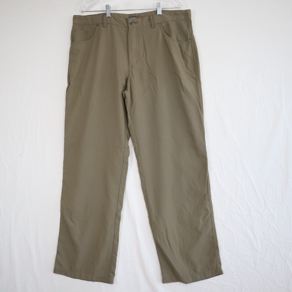Royal Robbins Pants Mens 38x32 Outdoor Hiking Camp 5-Pocket Trousers Nylon Brown